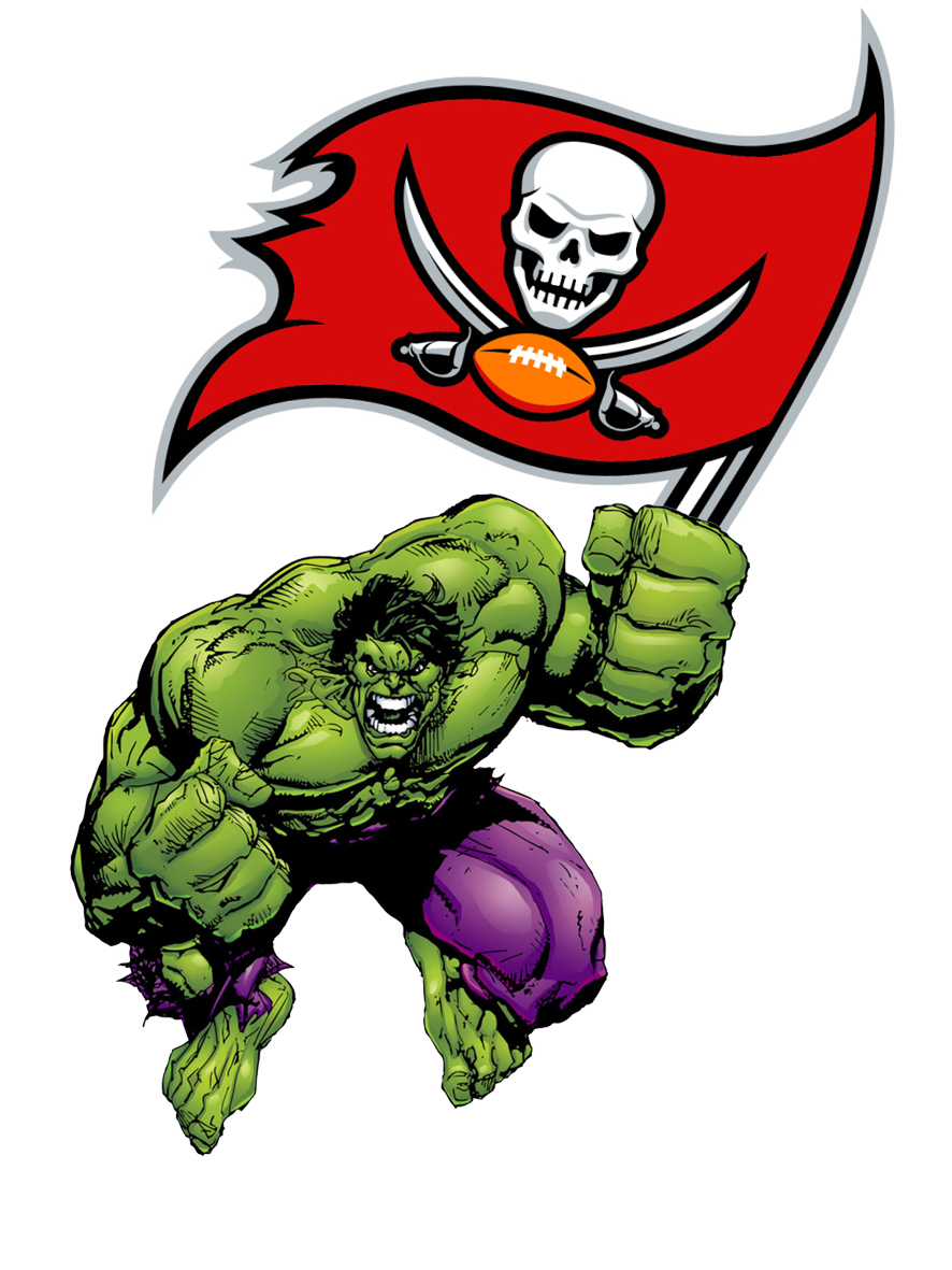 Tampa Bay Buccaneers Hulk Logo vinyl decal